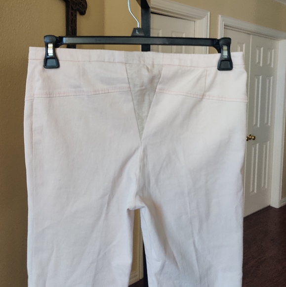 Irene Van Ryb Ivory Crop Pant Size M - Picture 7 of 8